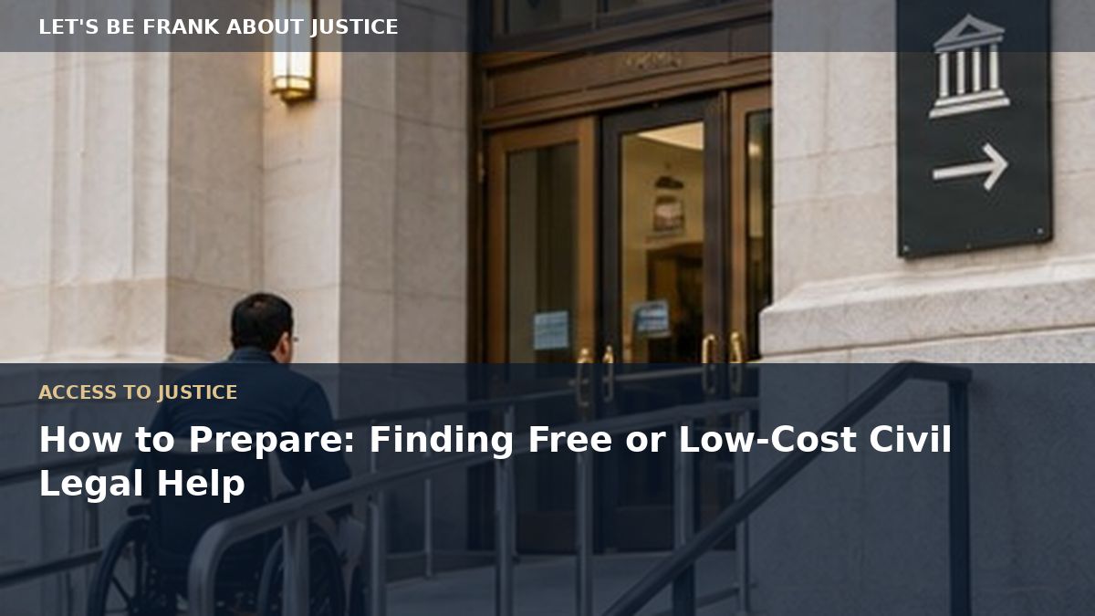 How to Prepare: Finding Free or Low-Cost Civil Legal Help