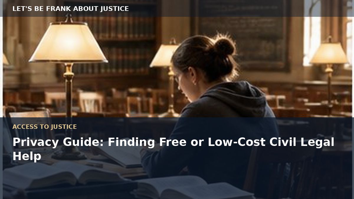 Privacy Guide: Finding Free or Low-Cost Civil Legal Help