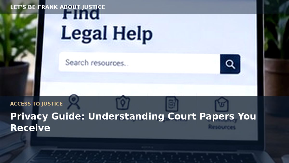 Privacy Guide: Understanding Court Papers You Receive