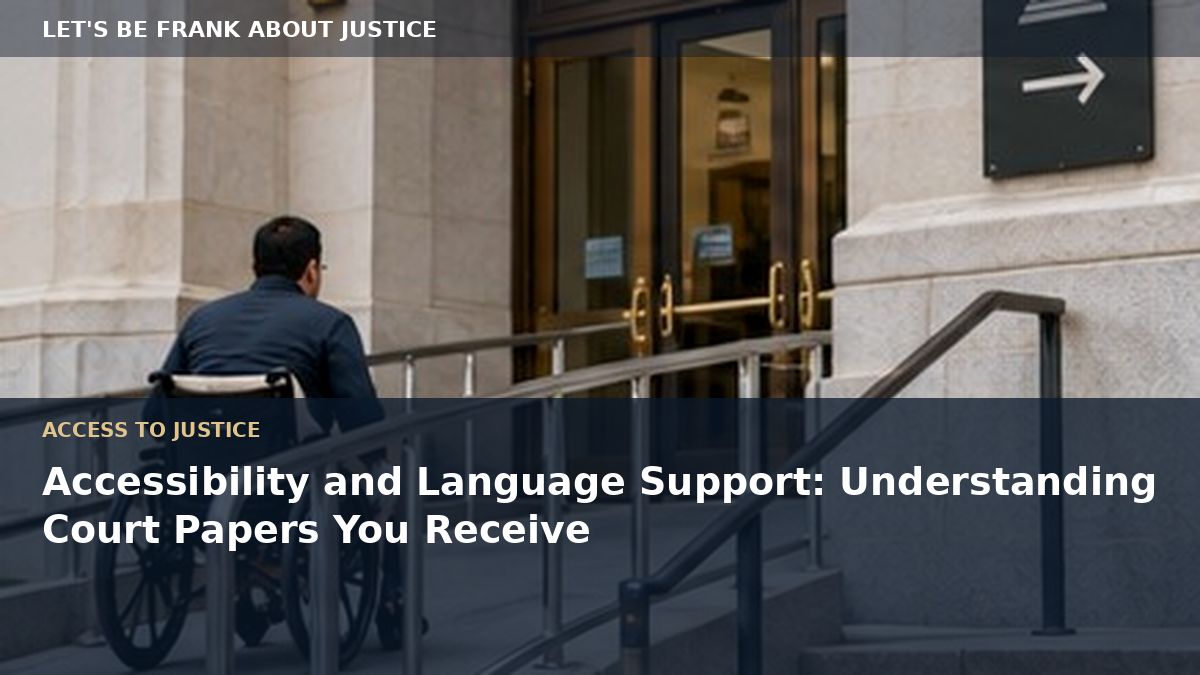 Accessibility and Language Support: Understanding Court Papers You Receive