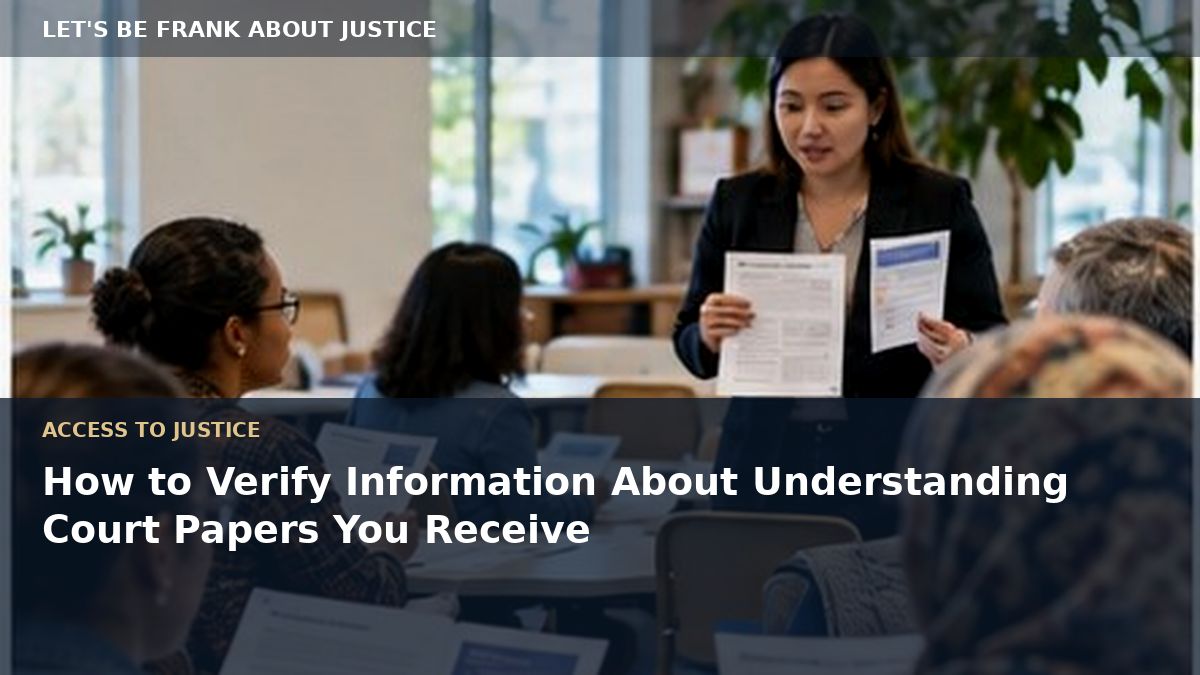 How to Verify Information About Understanding Court Papers You Receive