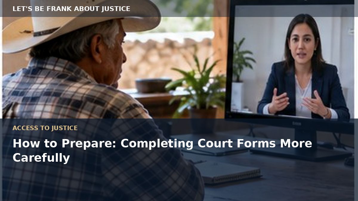 How to Prepare: Completing Court Forms More Carefully