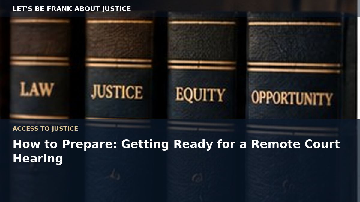 How to Prepare: Getting Ready for a Remote Court Hearing
