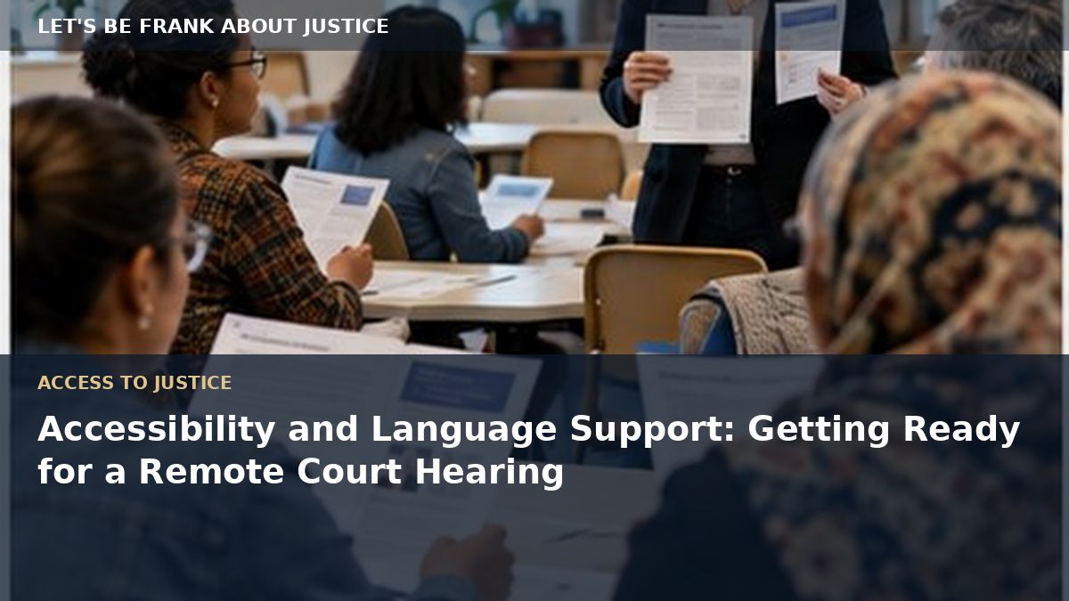 Accessibility and Language Support: Getting Ready for a Remote Court Hearing