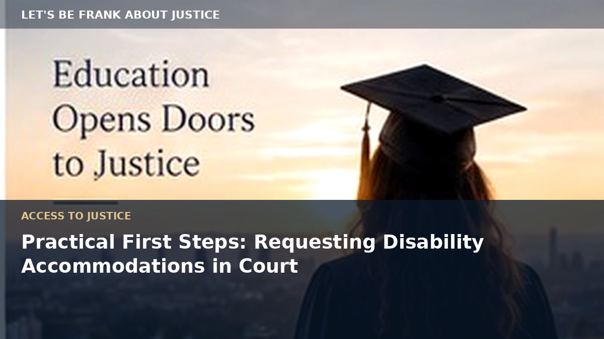 Practical First Steps: Requesting Disability Accommodations in Court