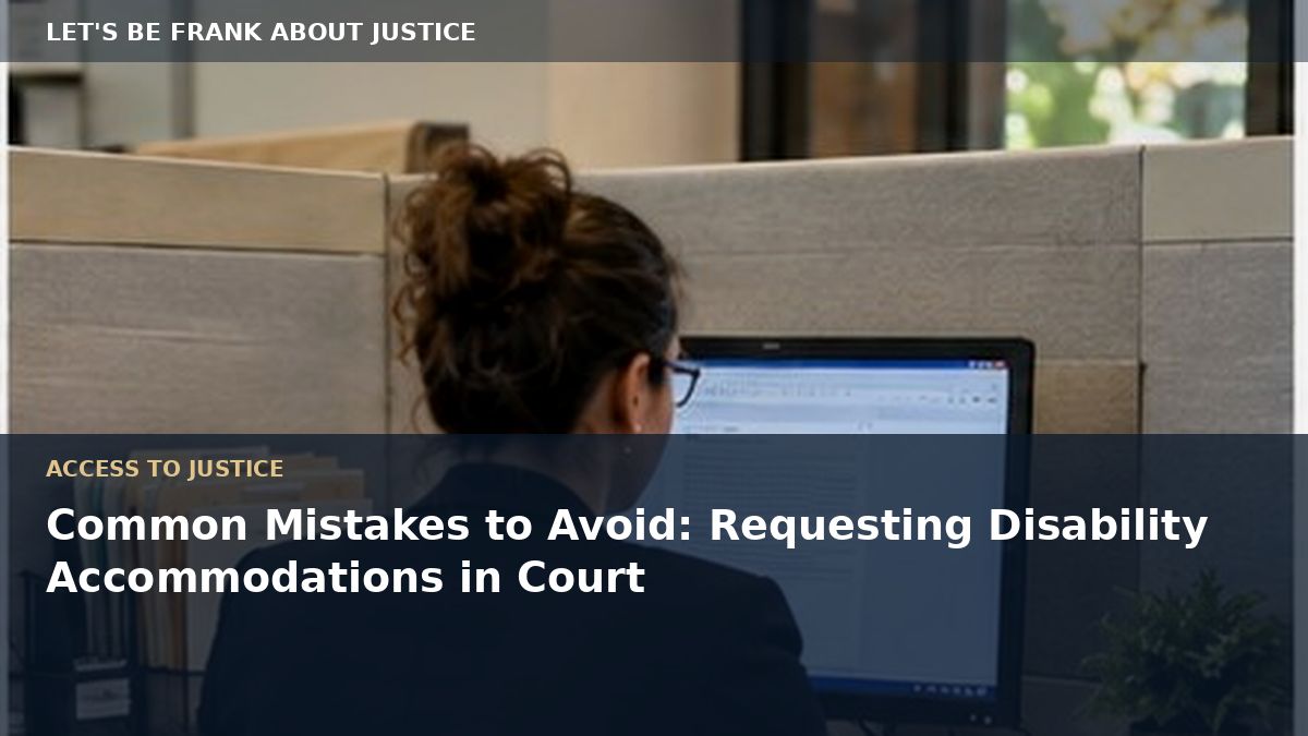 Common Mistakes to Avoid: Requesting Disability Accommodations in Court