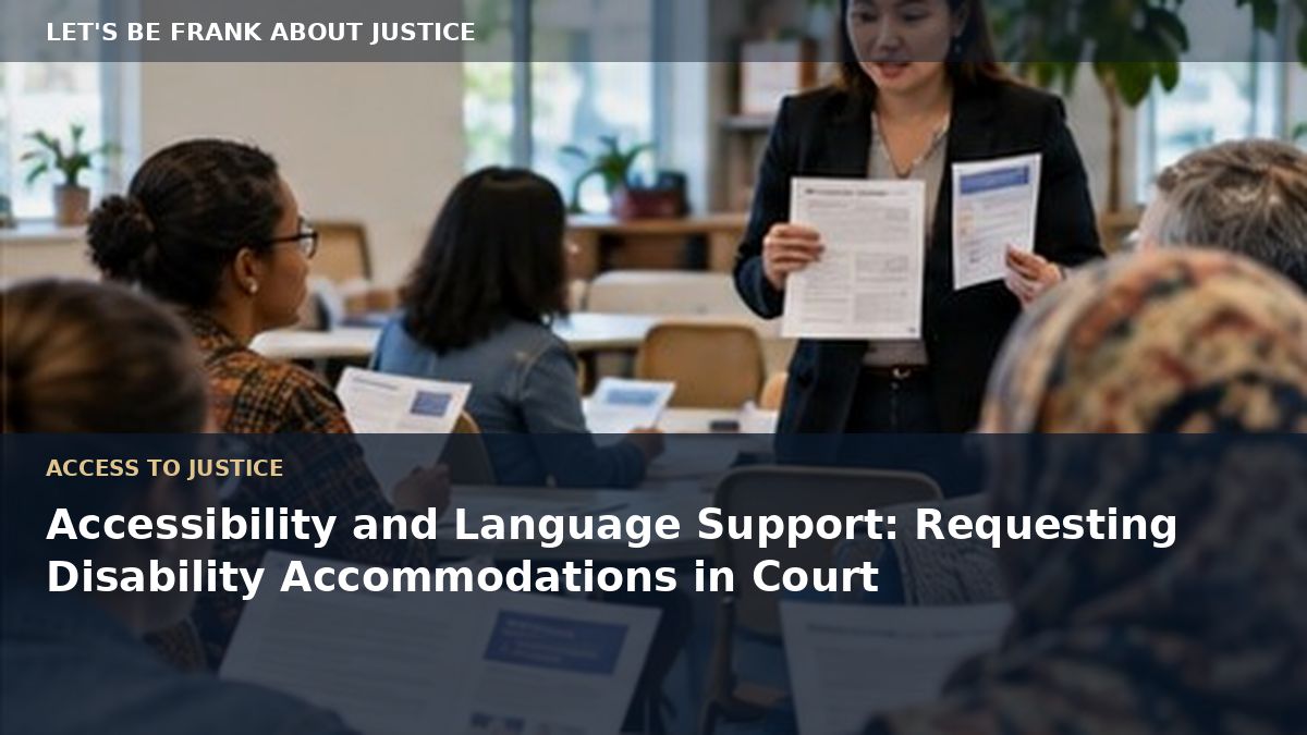 Accessibility and Language Support: Requesting Disability Accommodations in Court