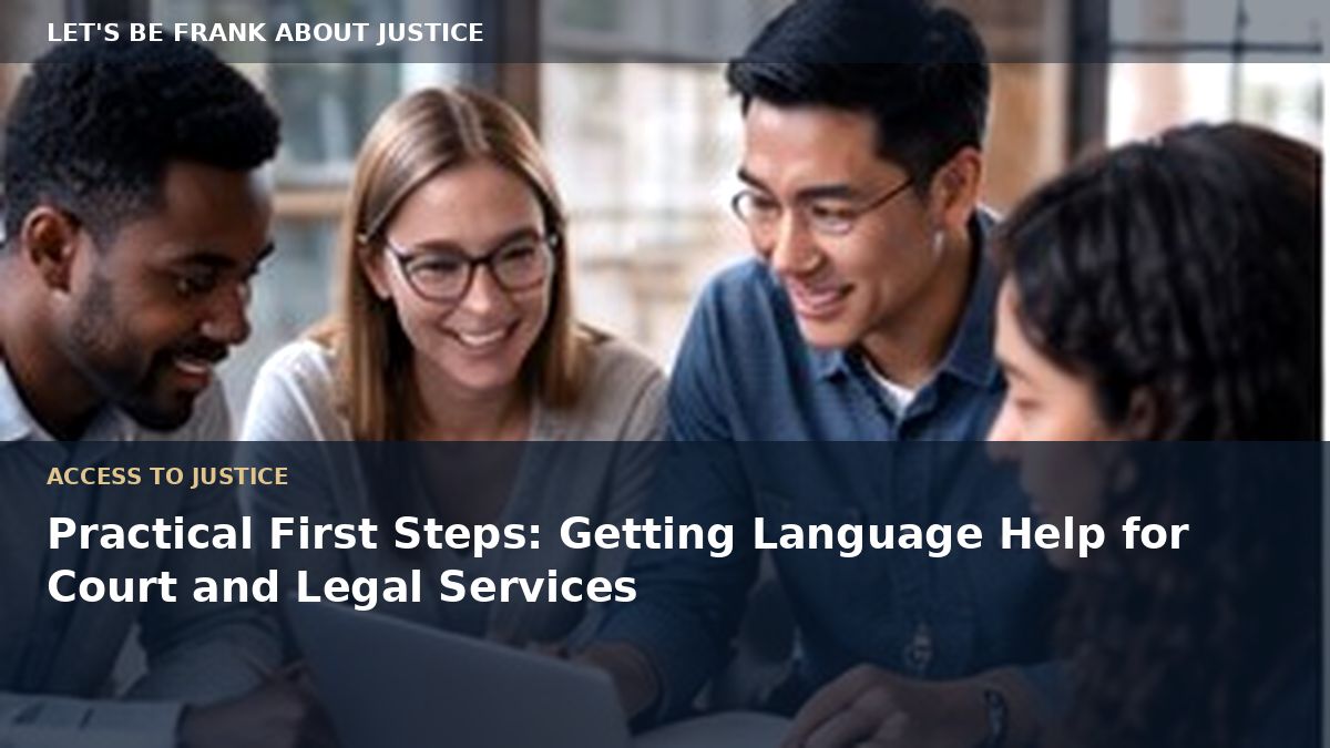 Practical First Steps: Getting Language Help for Court and Legal Services