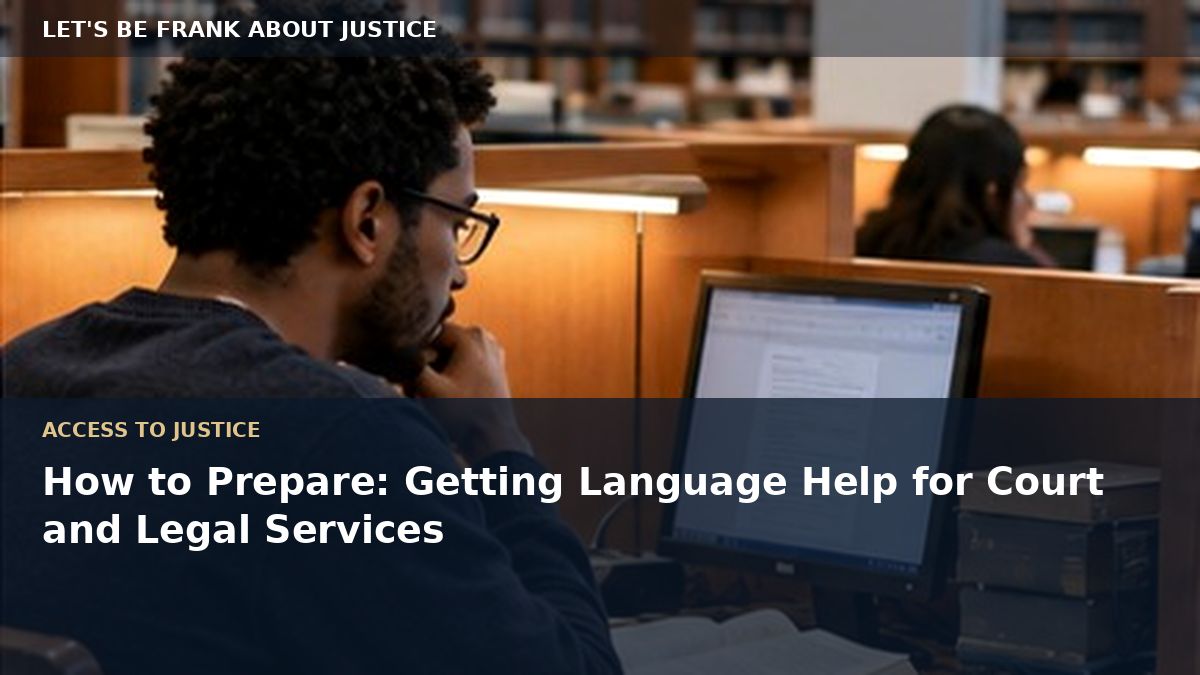 How to Prepare: Getting Language Help for Court and Legal Services