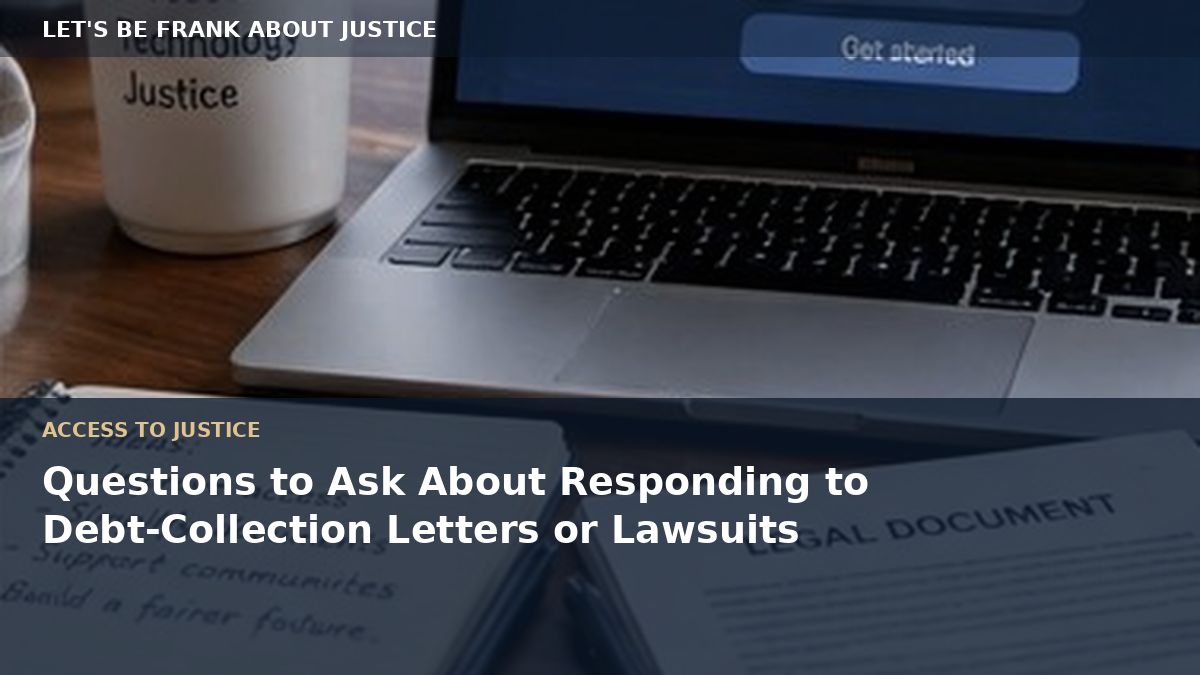 Questions to Ask About Responding to Debt-Collection Letters or Lawsuits