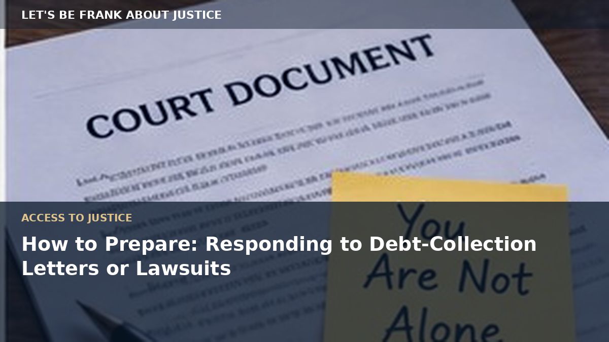 How to Prepare: Responding to Debt-Collection Letters or Lawsuits