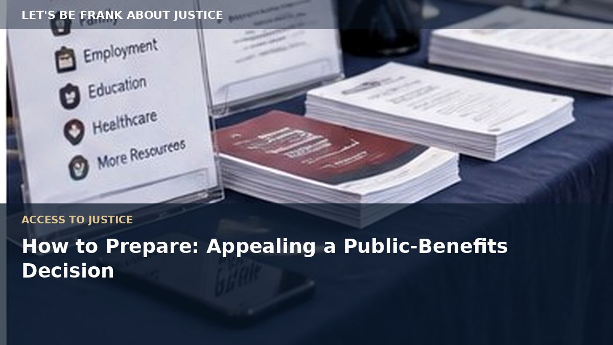 How to Prepare: Appealing a Public-Benefits Decision