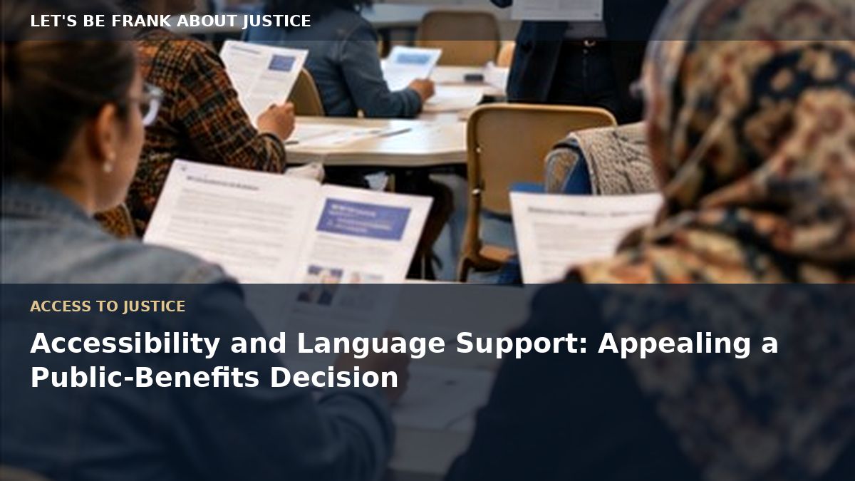 Accessibility and Language Support: Appealing a Public-Benefits Decision