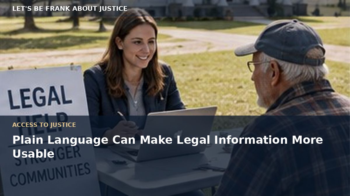 Plain Language Can Make Legal Information More Usable