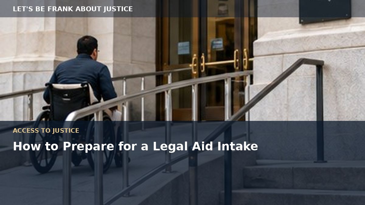 How to Prepare for a Legal Aid Intake