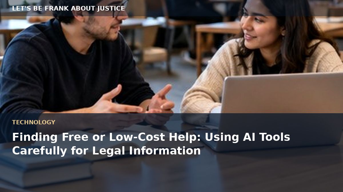 Finding Free or Low-Cost Help: Using AI Tools Carefully for Legal Information