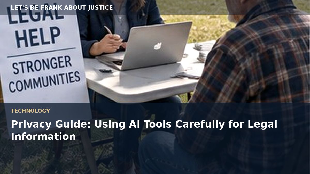 Privacy Guide: Using AI Tools Carefully for Legal Information