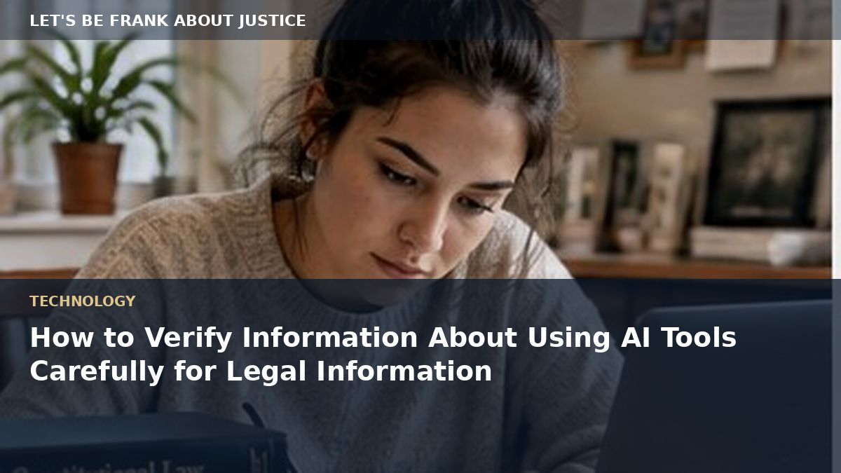 How to Verify Information About Using AI Tools Carefully for Legal Information
