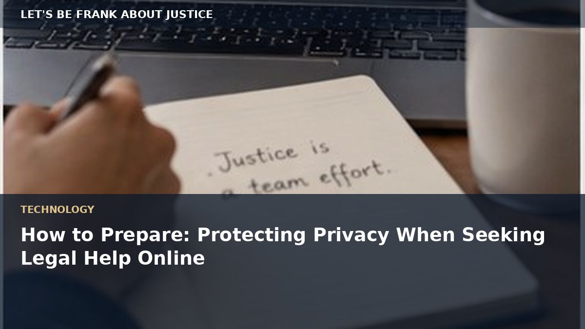 How to Prepare: Protecting Privacy When Seeking Legal Help Online
