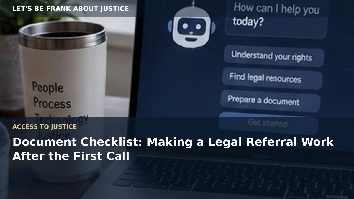 Document Checklist: Making a Legal Referral Work After the First Call