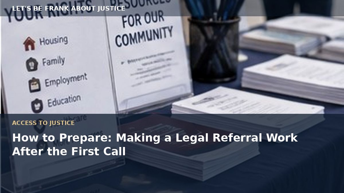 How to Prepare: Making a Legal Referral Work After the First Call