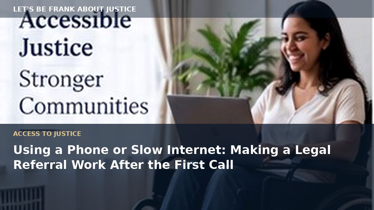Using a Phone or Slow Internet: Making a Legal Referral Work After the First Call