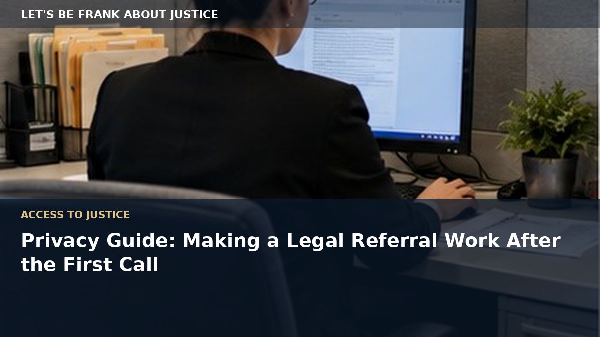 Privacy Guide: Making a Legal Referral Work After the First Call
