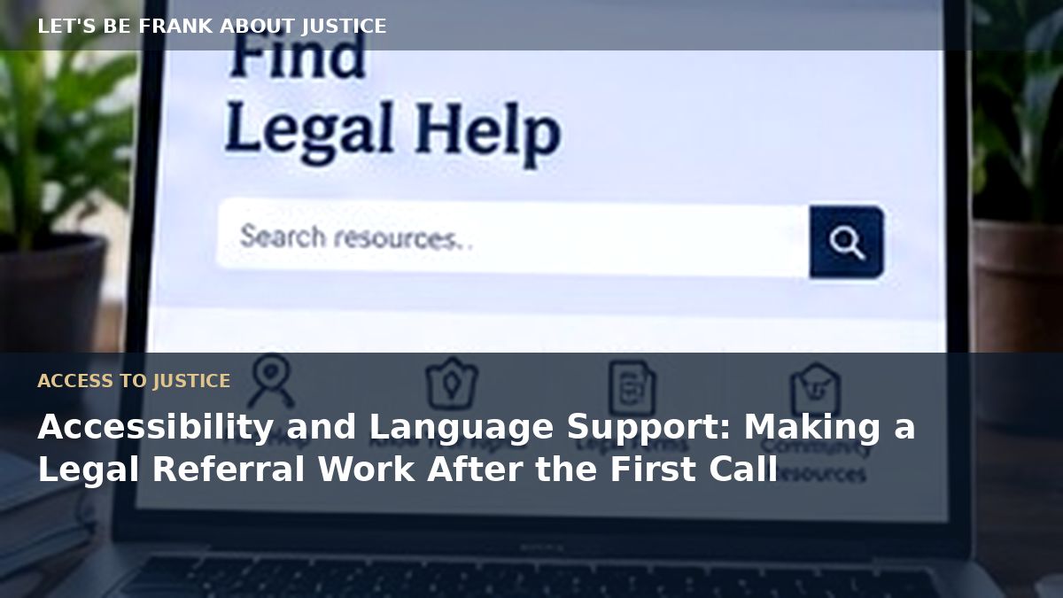 Accessibility and Language Support: Making a Legal Referral Work After the First Call