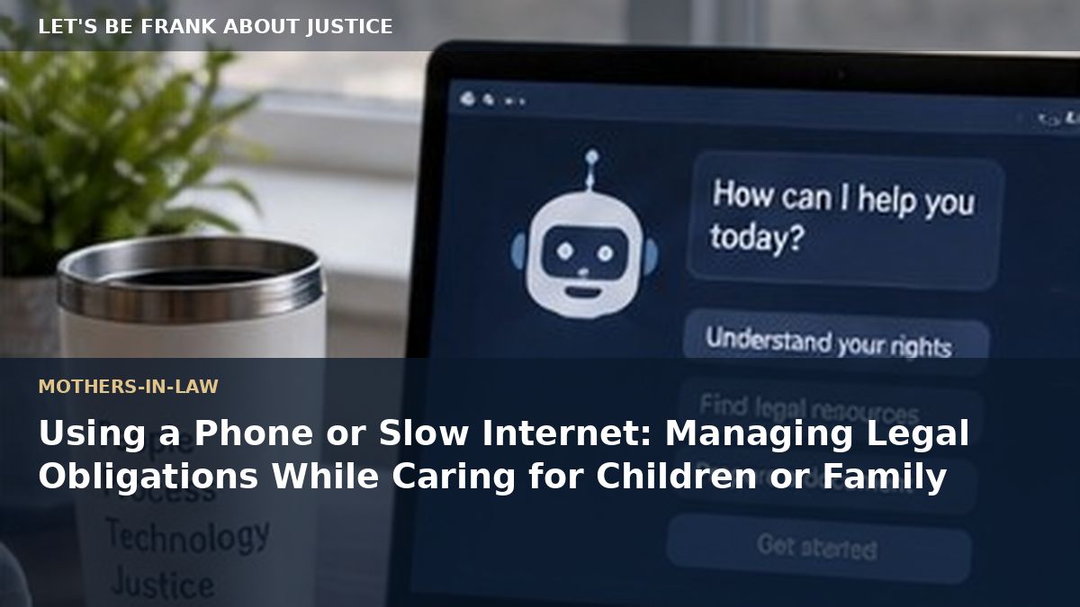 Using a Phone or Slow Internet: Managing Legal Obligations While Caring for Children or Family