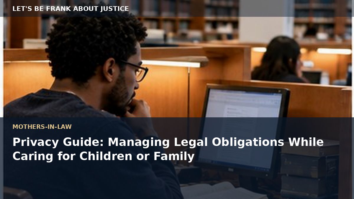 Privacy Guide: Managing Legal Obligations While Caring for Children or Family