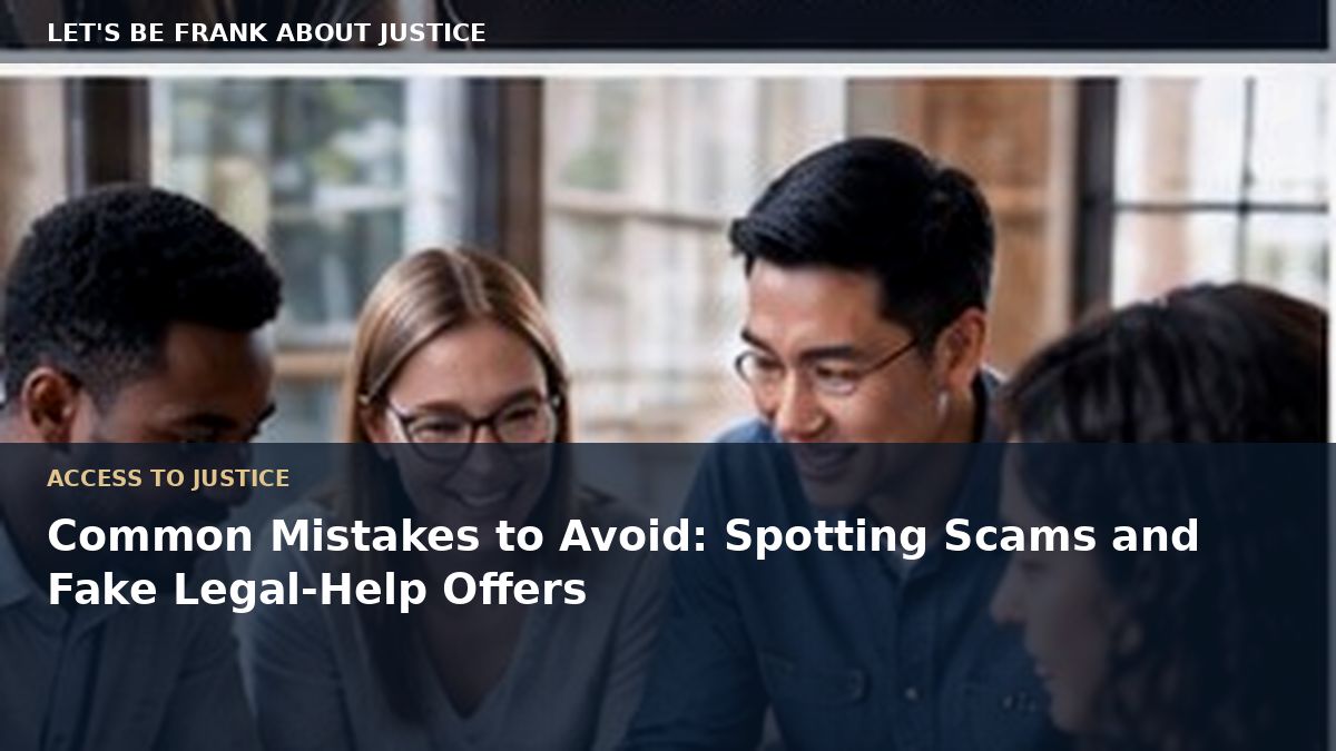 Common Mistakes to Avoid: Spotting Scams and Fake Legal-Help Offers