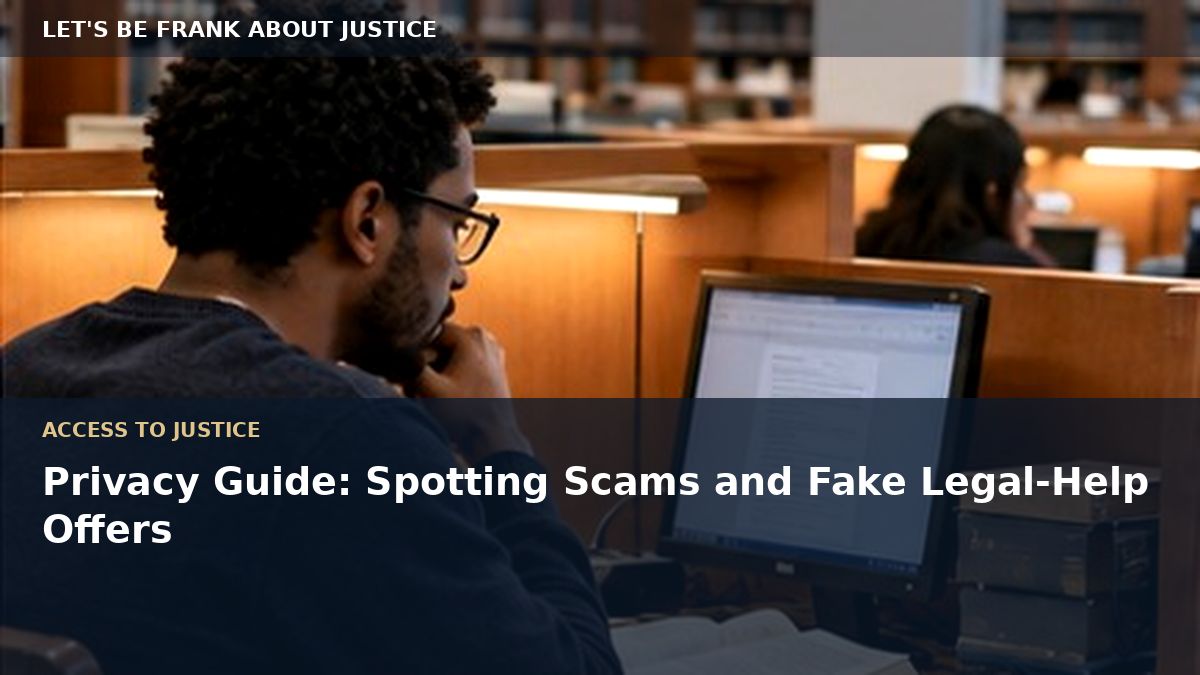 Privacy Guide: Spotting Scams and Fake Legal-Help Offers
